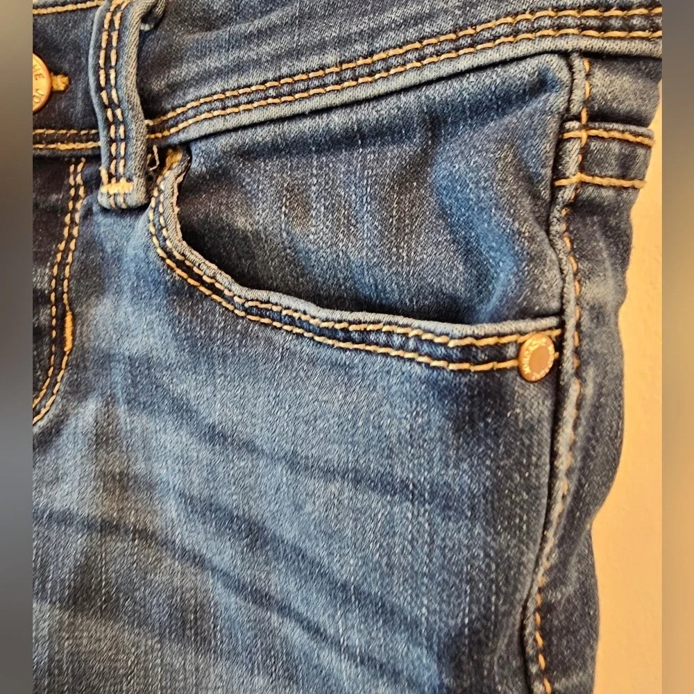 Girls sz6‎ Jeans Dark Wash Denim Pants Adjustable Waist Casual Everyday School